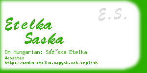 etelka saska business card